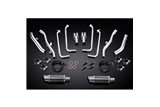 Full Exhaust System for Yamaha Fjr1300 01-05 Decat 4-2 200mm Carbon Round Mufflers