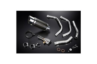 Sistema di scarico completo per Honda Cmx500 Cmx300 Rebel 2017-2023 2-1 Silenziatore rotondo in carbonio da 200 mm