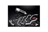 Full Exhaust System for Kawasaki Zzr600 D/E Zzr400 K/N 90-09 4-1 200Mm Round Carbon Silencer