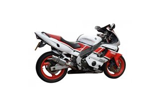 200-mm-Auspuffanlage komplett aus Edelstahl für alle Baujahre Yamaha YZF600R Thundercat 1996–2007