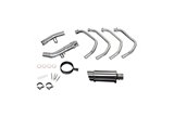 Sistema di scarico completo silenziatore in acciaio inossidabile 200mm suzuki gsx650f 2007 2016