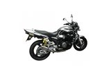 Komplette Abgasanlage 200 mm Rundstahlschalldämpfer Yamaha XJR1300 1998 2006