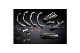 Complete exhaust system for Honda Cbr600F 99-00 4-1 Round stainless steel silencer 200 mm