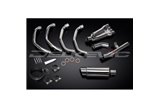 Complete exhaust system for Honda Cbr600F 99-00 4-1 Round stainless steel silencer 200 mm