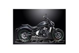 Sistema di scarico completo per Kawasaki Vulcan S En650 2015-21 2-1 200mm Stainless Silenziatore