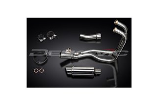 Full Exhaust System for Kawasaki Er5 1996-07 200mm Stainless Round Muffler