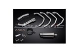 Complete exhaust system for Suzuki Gsx650Fa 2007-16 200mm round stainless steel silencer