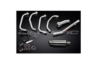 Système d'échappement complet pour Suzuki Gsx750F Sports 98-06 silencieux rond en acier inoxydable de 200 mm