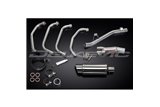 Sistema di scarico completo per Suzuki Gsf600 Bandit 95-05 Silenziatore Tondo Inox 200mm