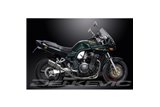 Sistema di scarico completo per Suzuki Gsf600 Bandit 95-05 Silenziatore Tondo Inox 200mm