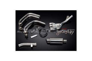 Sistema di scarico completo per Yamaha Fzs600 Fazer 98-03 200mm Stainless Tondo Silence