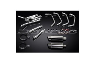 Komplette Abgasanlage für Yamaha Xj900 Diversion 1994–03. 200 mm runde Schalldämpfer aus Stahl