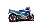 Komplettes Auspuffsystem 4 in 1 200mm Stahl Honda CBR 600 F 1987-1990