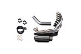 Complete exhaust system 200mm round steel silencers yamaha fj1200 1986 1987