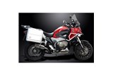 Komplette Abgasanlage für Honda Vfr1200X 12-19 Decat Full 4-1. Runder Edelstahl-Schalldämpfer 200 mm