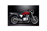 Complete exhaust system for Honda Cb1100A 13-17 4-1 Round Stainless Steel Muffler 200mm