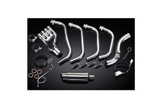 Sistema di scarico completo per Honda Cb600F Hornet 2007-13 Silenziatore tondo inox da 200 mm