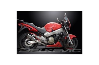 Sistema di scarico completo per Honda Cb1100Sf X11 1999-02 Full 4-1 200mm Stainless Tondo Silenziatore