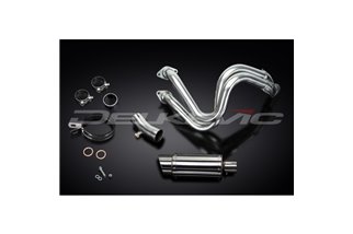 Sistema di scarico completo per Kawasaki Z650 17-22 Silenziatore tondo in carbonio da 200 mm