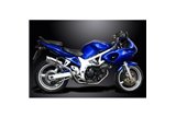 Sistema di scarico completo per Suzuki Sv650 98-02 2-2 silenziatori rotondi in acciaio da 200 mm