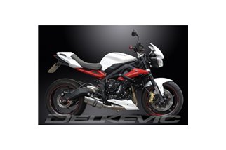 Complete exhaust system for Triumph Street Triple 675 13-16 Decat Full 3-1 200mm Round Silencer