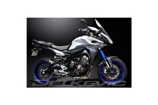 Komplette Abgasanlage für Yamaha Tracer 900 2015-20. Runder Edelstahl-Schalldämpfer 200 mm