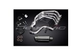 Complete exhaust system for Yamaha Xj6 Diversion 09-18 200mm round stainless steel silencer