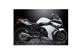 Complete exhaust system for Yamaha Xj6 Diversion 09-18 200mm round stainless steel silencer