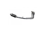 Sistema di scarico completo silenziatore in acciaio inossidabile 200mm kawasaki z900 2020 2021