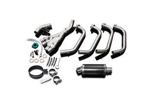 Sistema di scarico completo 225mm ovale in carbonio honda CBR1100XX Blackbird