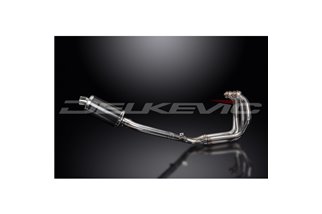 Komplette Abgasanlage ovaler Carbon-Schalldämpfer 225 mm Suzuki GSX1400 2001 2004