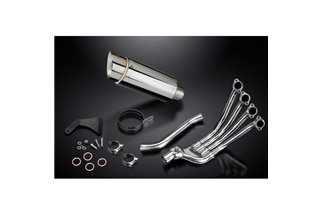 Full Exhaust System for Honda Cb650R Cb650R 2019-2021 4-1 200mm Round Stainless Muffler