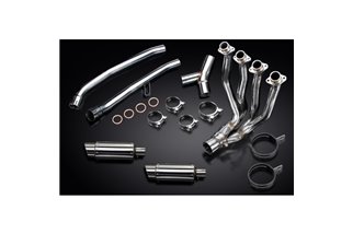 Sistema di scarico completo per Kawasaki Zzr1400 12-20 4-2 silenziatori rotondi in acciaio da 200 mm