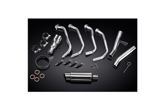 Complete exhaust system for Kawasaki Versys 1000 10-14 Full 4-1 Round stainless steel silencer 200 mm