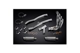 Full Exhaust System for Kawasaki Zzr1400 08-11 4-2 200mm Round Steel Mufflers