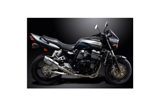 Komplette Abgasanlage für Kawasaki Zrx1100 Zrx1200 97–07 4–1, 200 mm runder Edelstahl-Schalldämpfer