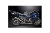 Sistema di scarico completo per Kawasaki Zzr1400 06-07 4-2 silenziatori rotondi in acciaio da 200 mm