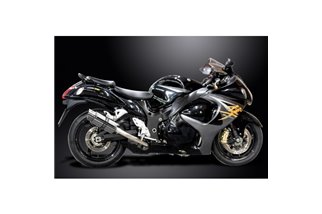 Komplette Abgasanlage für Suzuki Gsx1300R Hayabusa 08–20 4–2, runder 200-mm-Stahlschalldämpfer