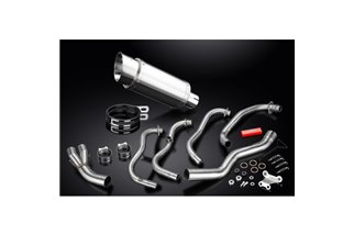 Sistema di scarico completo per Kawasaki Zzr600 D/E Zzr400 K/N 90-09 4-1 Silenziatore rotondo inossidabile da 200 mm