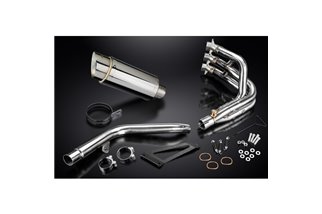 Full Exhaust System for Daytona 675 675R 09-12 200Mm Stainless Round Silencer 3-1 Complete