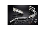 Full Exhaust System for Daytona 675 675R 09-12 200Mm Stainless Round Silencer 3-1 Complete