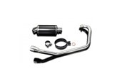 Ligne d'échappement complète silencieux ovale 225mm carbone kawasaki zr-7 1999 2004