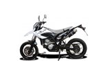 Komplette Abgasanlage 225 mm ovale Carbon-Schalldämpfer Yamaha FJ1100 1984 1985