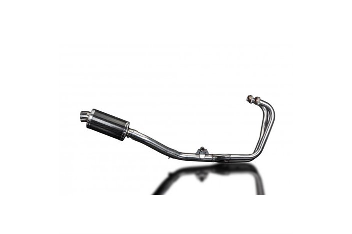 Full Exhaust System for Honda Cbf500-A-Abs 2004-08 225mm Carbon Oval Muffler