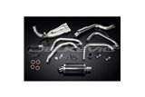 Système d'échappement complet pour Honda Cb600F Hornet 1998-02, silencieux ovale en carbone de 225mm