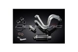 Système d'échappement complet pour Kawasaki Kle650 Versys 15-21, silencieux ovale en carbone de 225mm