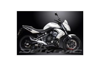 Sistema di scarico completo per Kawasaki Er6N Er6F 2006-11 Silenziatore ovale in carbonio da 225 mm