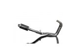 Full Exhaust System for Kawasaki Er5 1996-07 225mm Oval Carbon Muffler