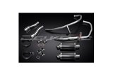 Sistema di scarico completo per Kawasaki Gpz500S 2-2 Silenziatori Ovali Carbonio 225mm