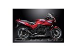 Ligne d'échappement complète pour Kawasaki Gpz500S 2-2 Silencieux Ovale Carbone 225mm